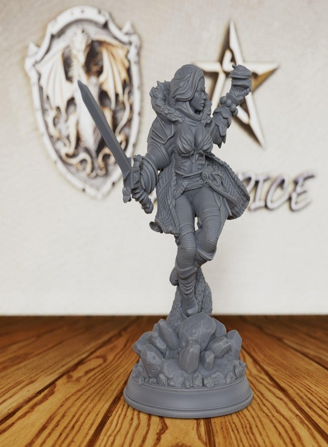 AUSPDICE مجسم هالفلينغ كاستر غير مطلي، مجسمات DND لألعاب Dungeons and Dragons، ملحق لألعاب تقمص الأدوار، مجسم خيالي، مثالي للمواجهات السحرية وسيناريوهات الهالفلينغ - AS521 - Image 2